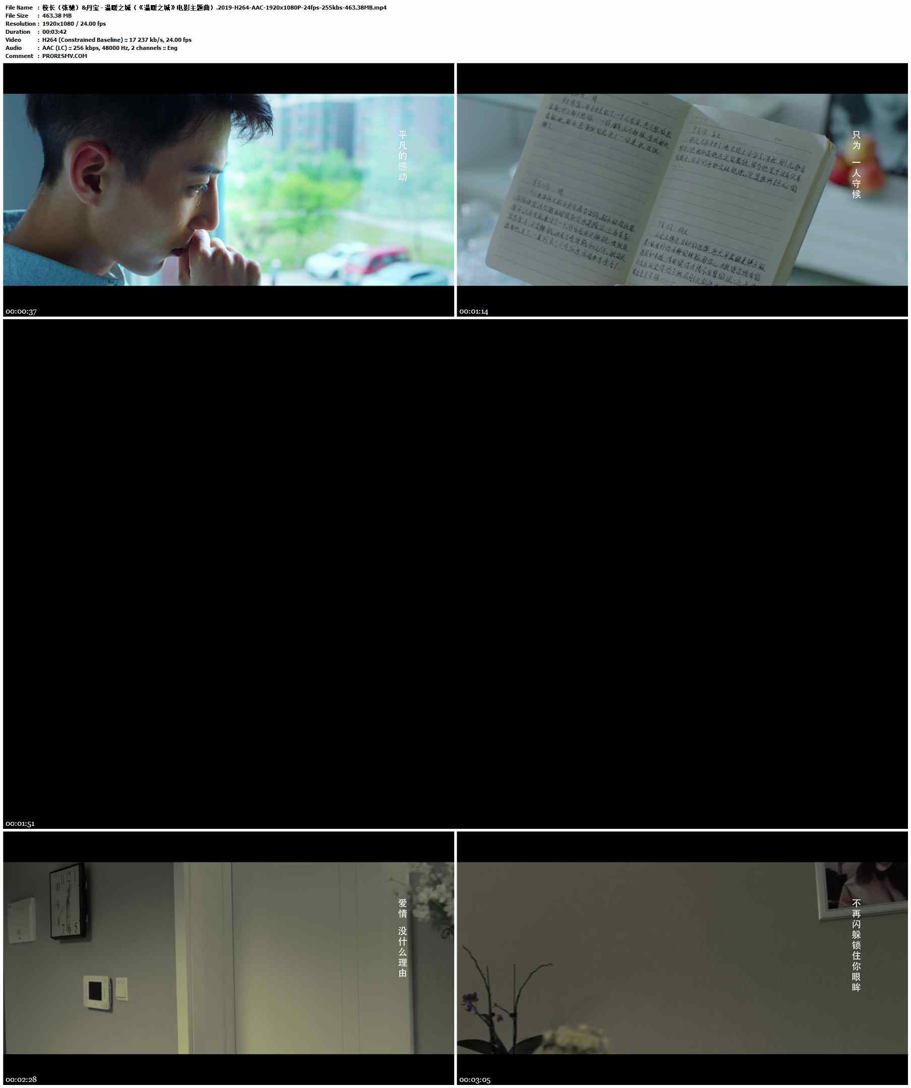 校长（张驰）&丹宝 - 温暖之城（《温暖之城》电影主题曲）.2019-H264-AAC-1920x1080P-24fps-255kbs-463.38MB官方MV_高清MV